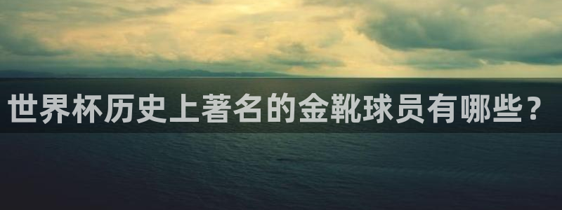 世界杯直播在线观看入口:世界杯历史上著名的金靴球员有哪些?